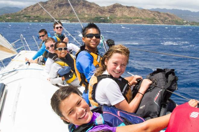 Future Transpac racers enjoy an afternoon out on Merlin - Transpac © Betsy Crowfoot/Ultimate Sailing